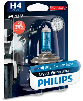 Bulb, spotlight CrystalVision ultra moto 12342CVUBW
