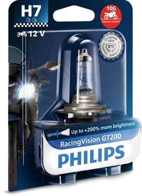Bulb, spotlight RacingVision GT200 moto 12972RGTBW