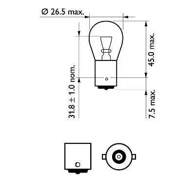 Bulb, direction indicator VisionPlus 12498VPB2