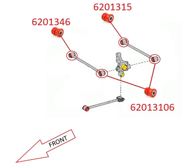Suspension, bras de liaison 62013106-00/80SHA