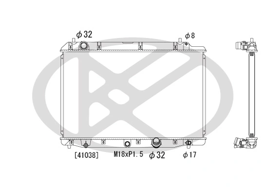 Radiator, engine cooling PL082586