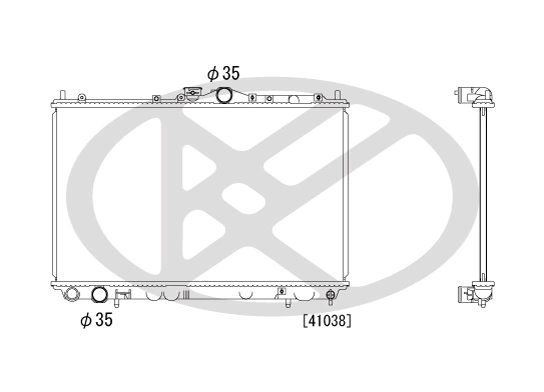 Radiator, engine cooling PL031179