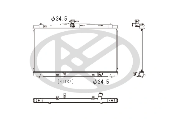 Radiator, engine cooling PL012679R
