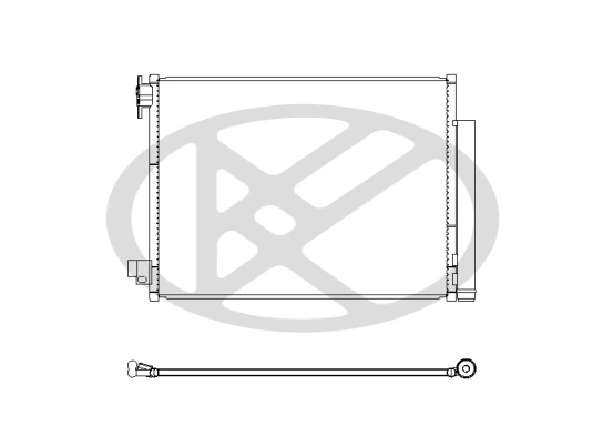 Condenser, air conditioning CD491157