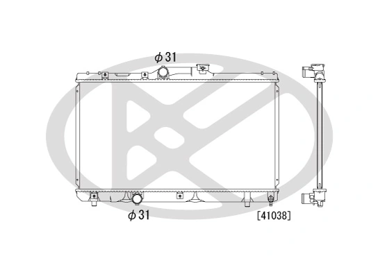 Radiator, engine cooling PL010285T