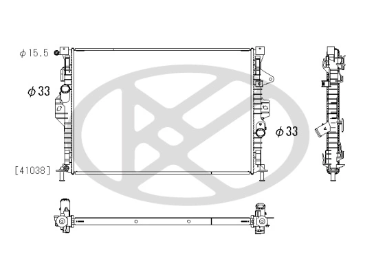 Radiator, engine cooling PL322982