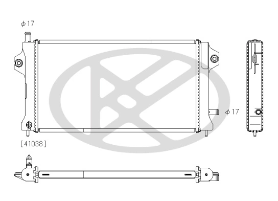 Radiator, engine cooling PL033151R