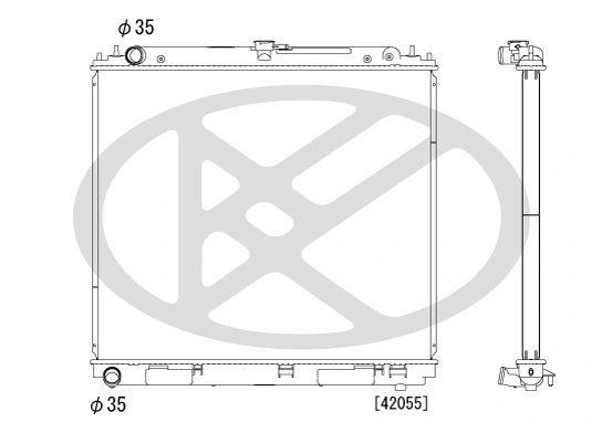 Radiator, engine cooling PL021963