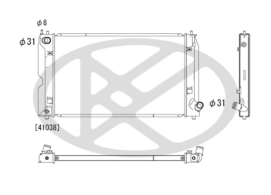 Radiator, engine cooling PL012143