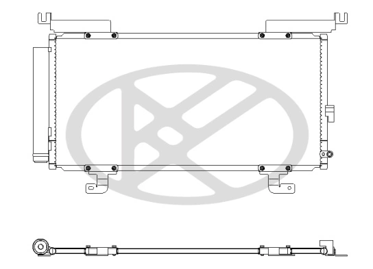 Condenser, air conditioning CD090900