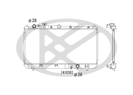 Radiator, engine cooling PL060852
