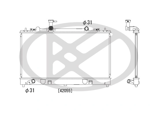 Radiator, engine cooling PL061658