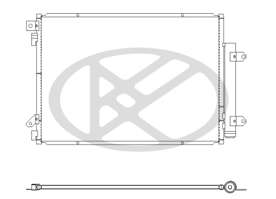 Condenser, air conditioning CD100925
