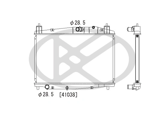 Radiator, engine cooling PL062489