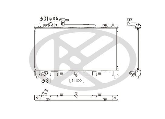 Radiator, engine cooling PL062694