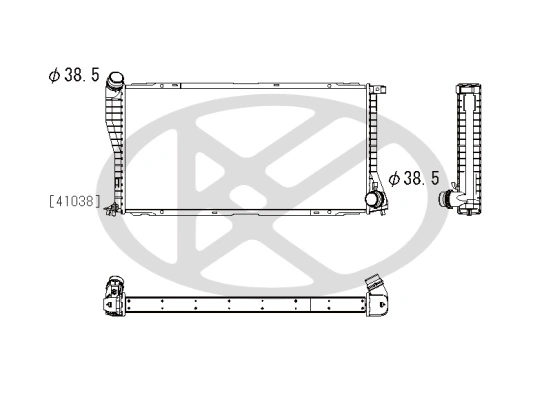 Radiator, engine cooling PL422370