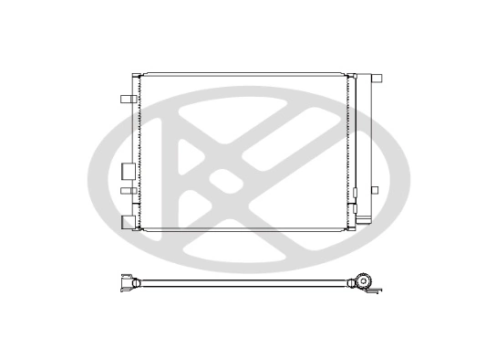 Condenser, air conditioning CD810543