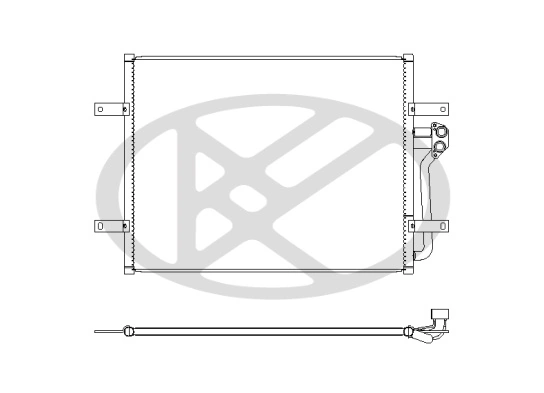 Condenser, air conditioning CD451062