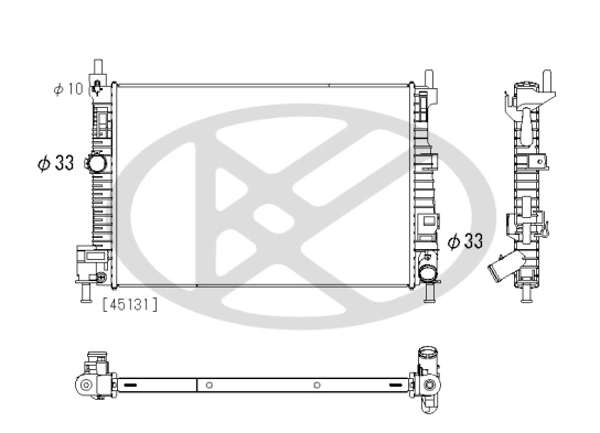 Radiator, engine cooling PL063331