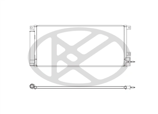 Condenser, air conditioning CD310756