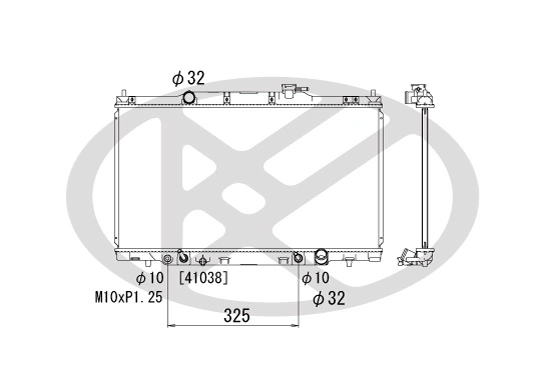 Radiator, engine cooling PL081951