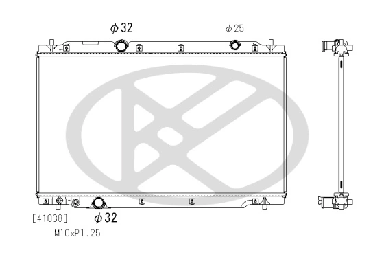 Radiator, engine cooling PL083394