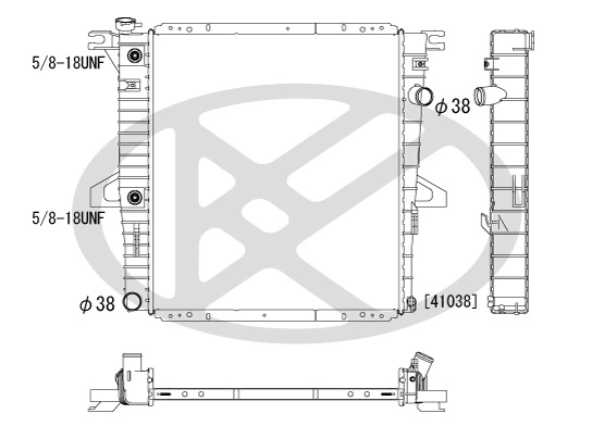 Radiator, engine cooling PL321269