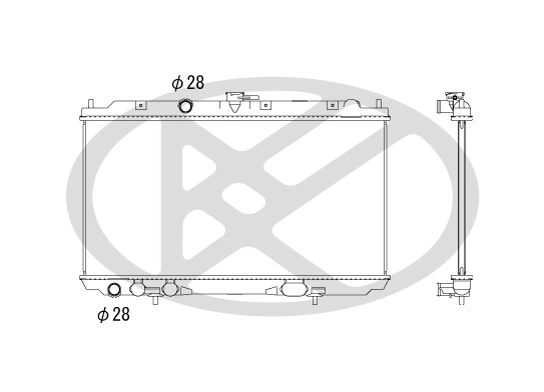 Radiator, engine cooling PL021771R