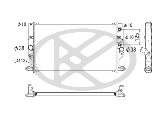 Radiator, engine cooling PL012763