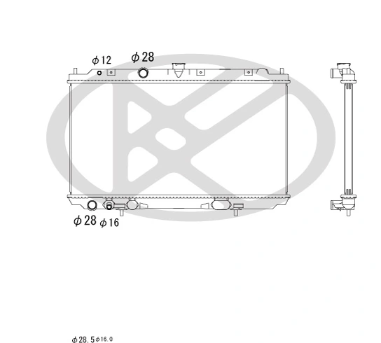 Radiator, engine cooling PL022144