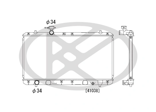 Radiator, engine cooling PL101341