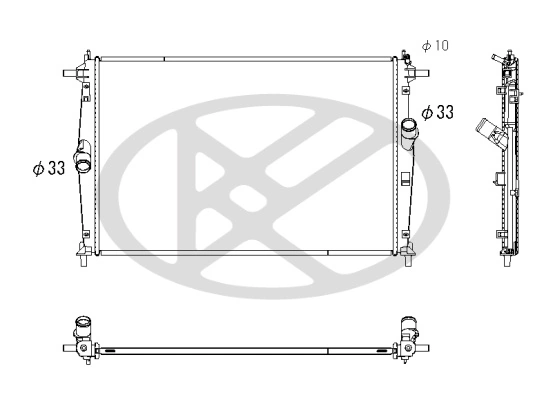Radiator, engine cooling PL063748