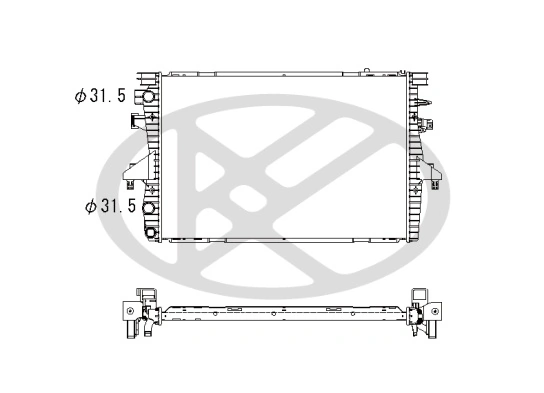 Radiator, engine cooling PL452396R