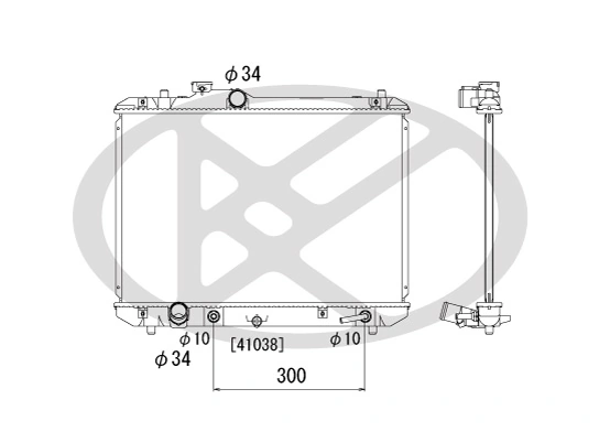Radiator, engine cooling PL101970