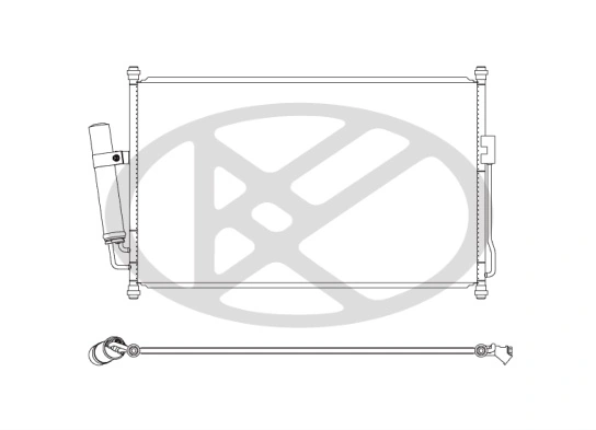 Condenser, air conditioning CD310683