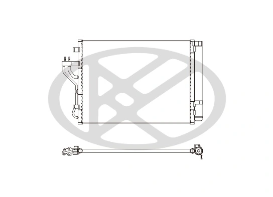 Condenser, air conditioning CD810557M