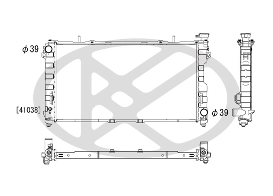 Radiator, engine cooling PL331840