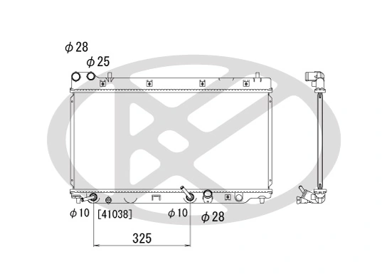 Radiator, engine cooling PL081815