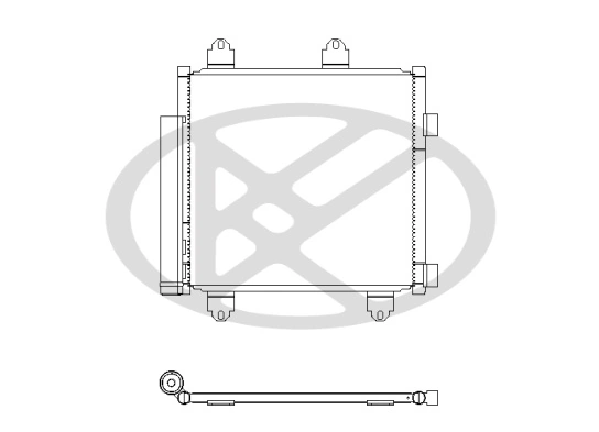 Condenser, air conditioning CD011136M