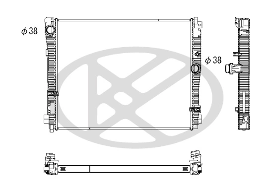 Radiator, engine cooling PL423749