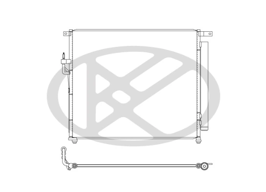 Condenser, air conditioning CD320678