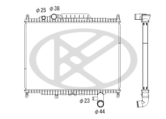 Radiator, engine cooling PL613668