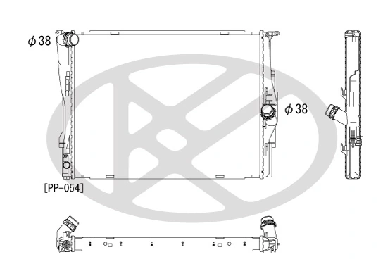 Radiator, engine cooling PL422088R
