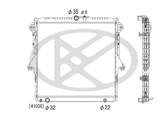 Radiator, engine cooling PL322812