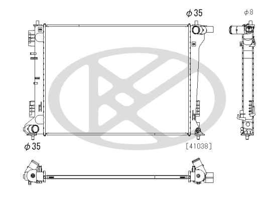 Radiator, engine cooling PL813466