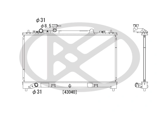 Radiator, engine cooling PL062181