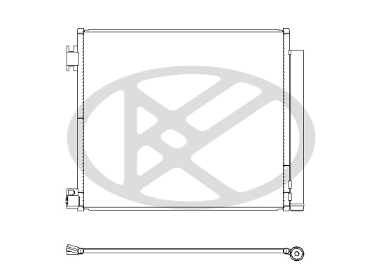 Condenser, air conditioning CD020932