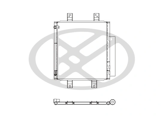 Condenser, air conditioning CD010356M