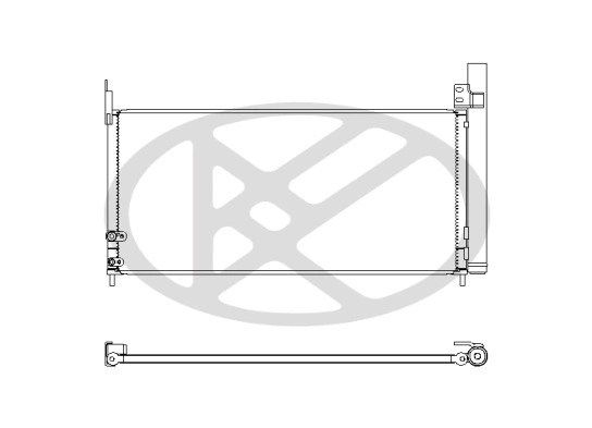Condenser, air conditioning CD010420M