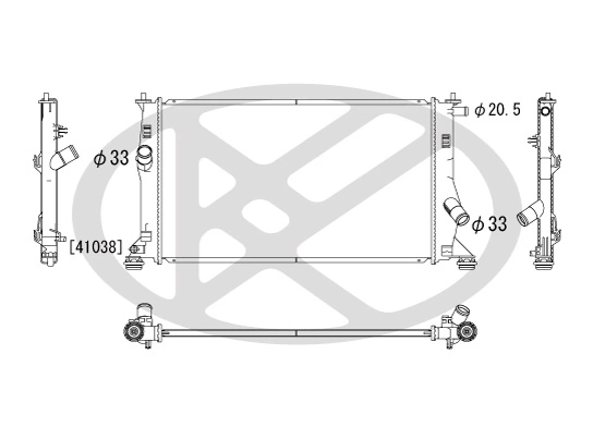 Radiator, engine cooling PL061913R